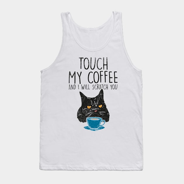 Cats and coffee cat lover coffee lover Tank Top by Tom´s TeeStore